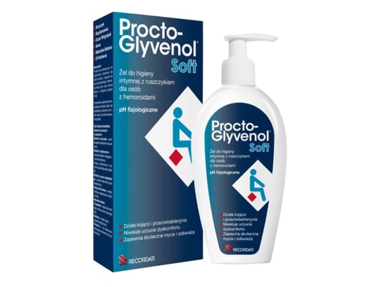 Procto-Glyvenol Soft, żel do higieny intymnej z ruszczykiem, 180 ml Recordati