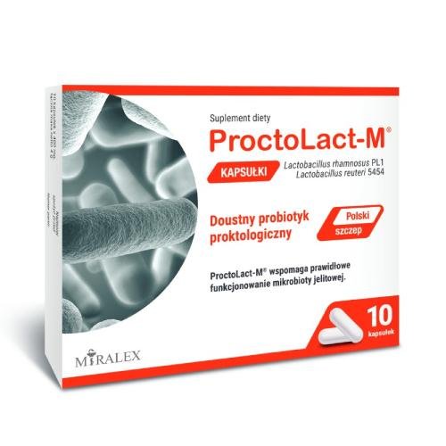 ProctoLact-M Doustny Probiotyk Proktologiczny, 10 kaps. Inna marka