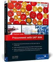 Procurement with SAP MM-Practical Guide Chudy Matt, Castedo Luis