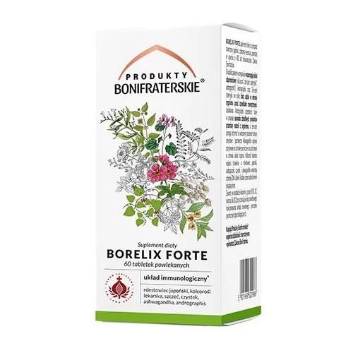 Produkty Bonifraterskie Borelix Forte Suplement diety, 60 tabletek Produkty Bonifraterskie