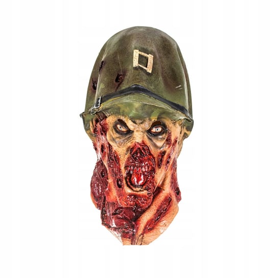 Profesj. lateksowa maska SOLDIER żołnierz zombie Korbi