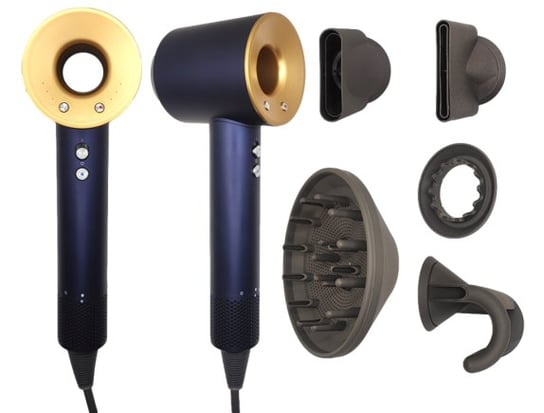 Profesjonalna Suszarka Do Włosów Dryer 1600W Ultra 5W1 Jonizacja + Końcówki bez marki