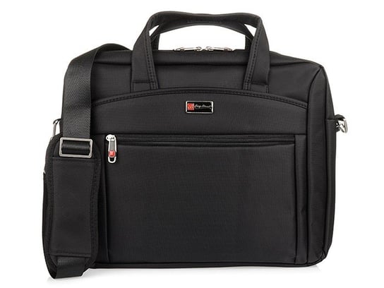 Profesjonalna torba na laptopa 15,6 duża do pracy uczelnie J26 czarny Bag Street