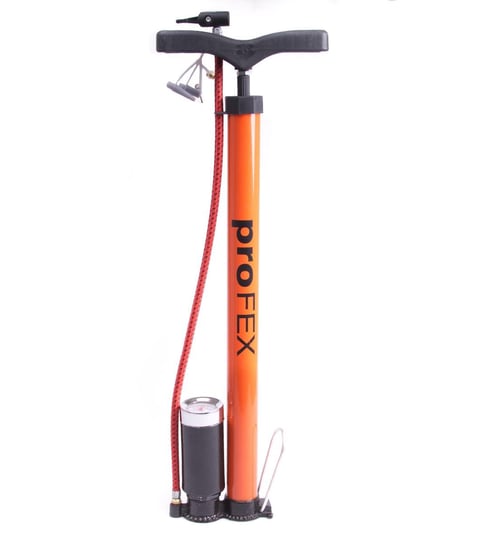 Profex, Pompka rowerowa stojąca, 38 x 480 mm, pomarańczowy PROFEX