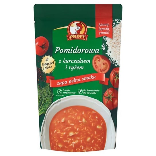 Profi Pomidorowa z kurczakiem i ryżem 450 g Profi