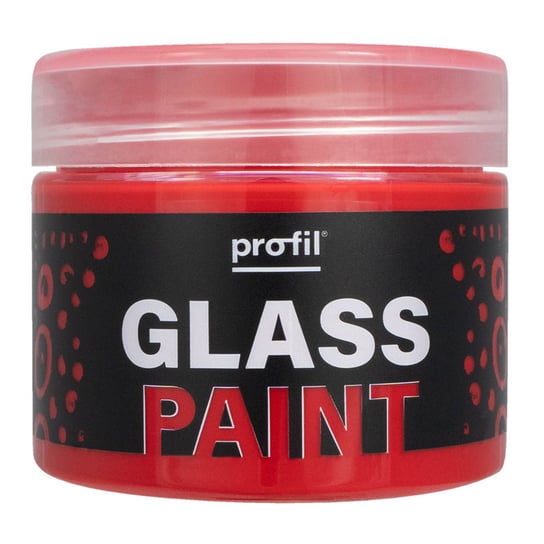 Profil Glass Paint 50 Ml - Czerwona Farba Do Szkła I Porcelany - Do Malowania Talerzy, Kubków, Słoików Profil