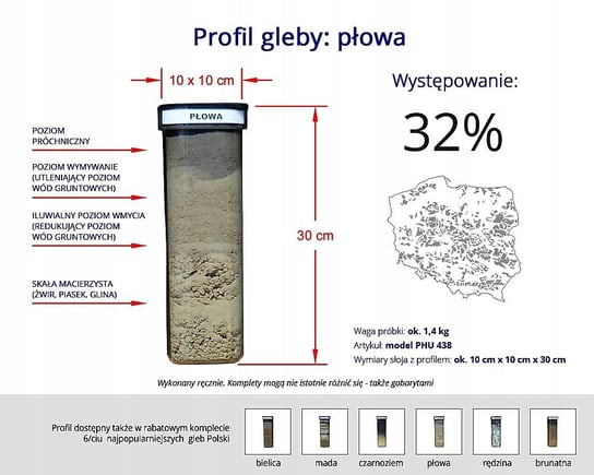 Profil gleby gleba próbki płowej PHU438 PHU Lewandowski