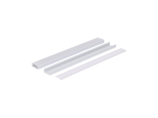 Profil LED PCV Line Slim 16x7 o długości 3m w kolorze białym z osłoną mleczną Prescot