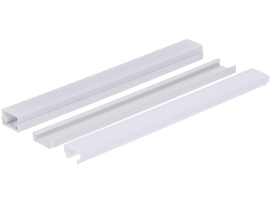 Profil LED PCV Standard 15x10 o długości 3m w kolorze białym z osłoną mleczną Prescot