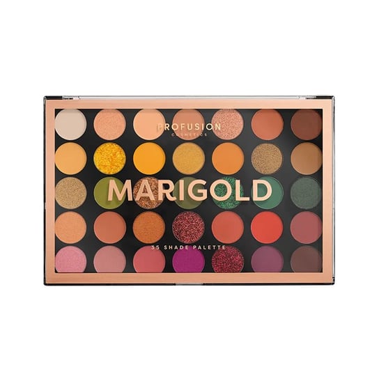 Profusion, Marigold Eyeshadow Palette, Paleta 35 cieni do powiek Profusion