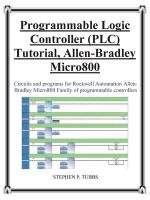 Progammable Logic Controller (Plc) Tutorial Allen-Bradley Micro800 Tubbs Stephen Philip