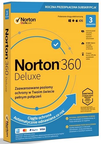 Program antywirusowy Norton 360 Deluxe 25GB 1 ROK 