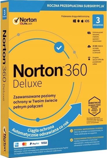Program antywirusowy Norton 360 Deluxe 25GB 1 ROK Inny producent