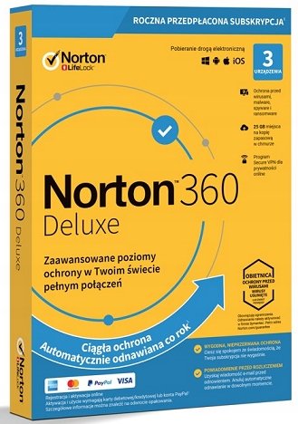 Program antywirusowy Norton 360 Deluxe 25GB 1 ROK Symantec
