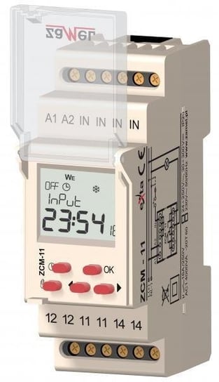 Programator czasowy 1-KAN. tygodniowy 230V AC TYP: ZCM-11 ZAMEL