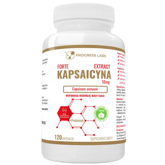 Progress Labs Kapsaicyna Forte Extract 10Mg Suplement diety, 120 kaps. Progress Labs
