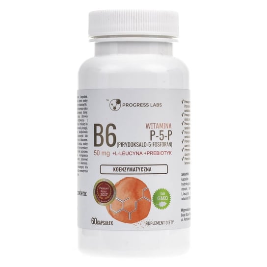 Progress Labs, Witamina B6 P-5-P 50 mg, Suplement diety, 60 kaps. Progress Labs