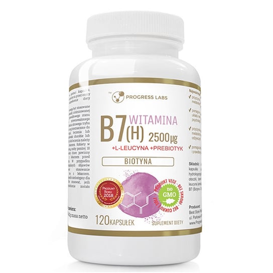 Progress Labs Witamina B7 (H) 2500Mcg Suplement diety, 120 kaps. Progress Labs