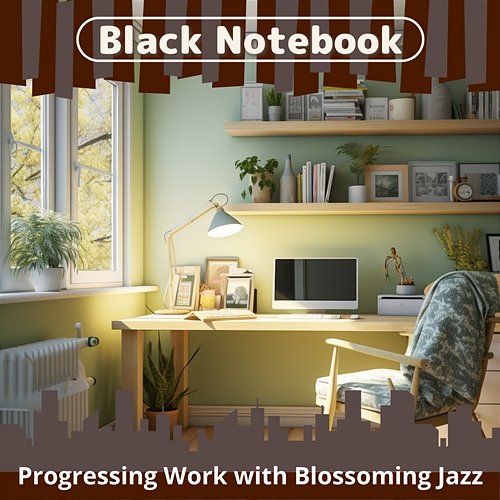 Progressing Work with Blossoming Jazz Black Notebook