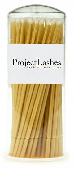 Project Lashes, Mikro Aplikatory Waciki Bezwłókienkowe, 100 Sztuk Project Lashes
