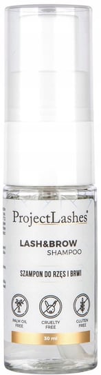 Project Lashes, Szampon Do Rzęs, I Brwi, Projectlashes, Łagodny, 30 ml Project Lashes