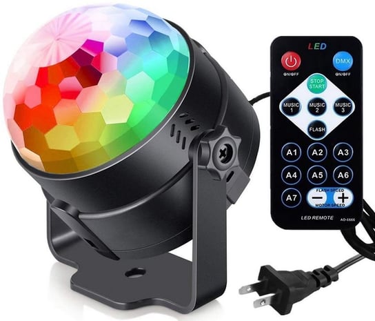 Projektor dyskotekowy - kula disco LED RGB DEXXER DexXer