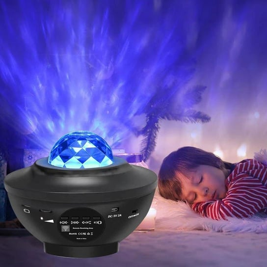 Projektor gwiazd Galaxy LED z muzyką lampka nocna Bluetooth Roneberg