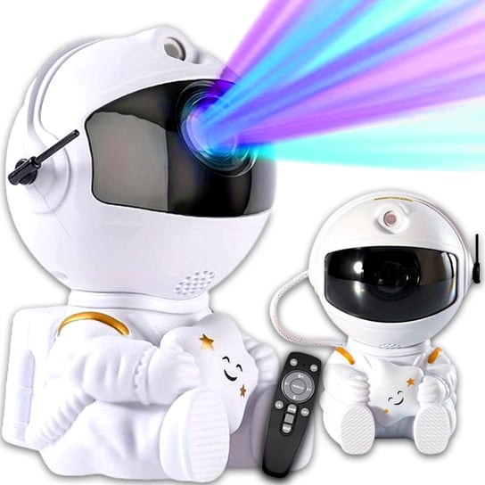 Projektor Gwiazd Lampka Nocna Astronauta 8 Trybów Rzutnik Laserowy Led Biały Inna marka