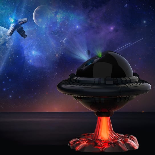 Projektor Gwiazd Nieba Lampka Nocna Ufo + Pilot AGA