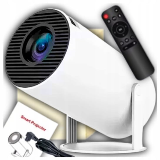 PROJEKTOR RZUTNIK WIFI 4K ANDROID TV PRZENOŚNY GŁOŚNIK PROJEKTOR OBROTOWY Kapsell.mk