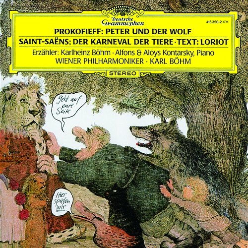 Saint-Saëns: Le Carnaval des Animaux - "Der Löwe hat.."- Nr.2 Hühner und Hahn Karlheinz Böhm, Alfons Kontarsky, Aloys Kontarsky, Wiener Philharmoniker, Karl Böhm