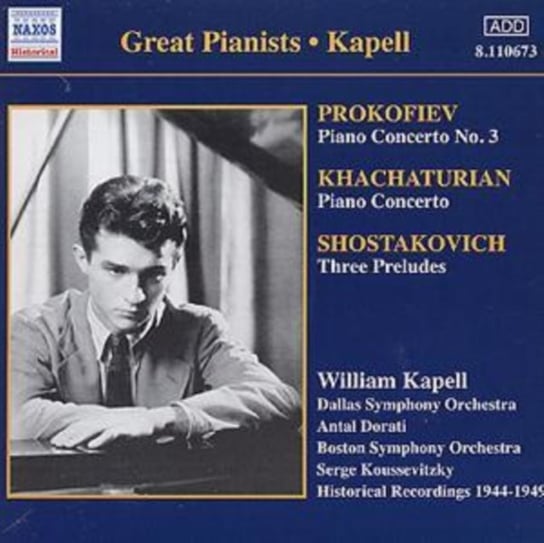 Prokofiev - Piano Concerto 3CD Kapell William