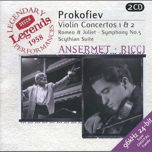 Prokofiev: Violin Concertos Nos.1 & 2; Symphony No.5; Romeo & Juliet etc. Ruggiero Ricci, Orchestre de la Suisse Romande, Ernest Ansermet