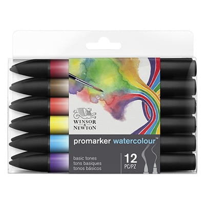 Promarker Watercolour Basic Tones 12K Winsor & Newton