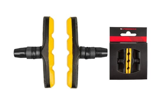 Promax, Klocki hamulcove V-Brake, czarno-zółte, 72 mm Promax
