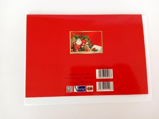 PROMO Karnet złoty Boże Narodzenie (stroik świateczny) p5 Verte cena za 1szt Inny producent