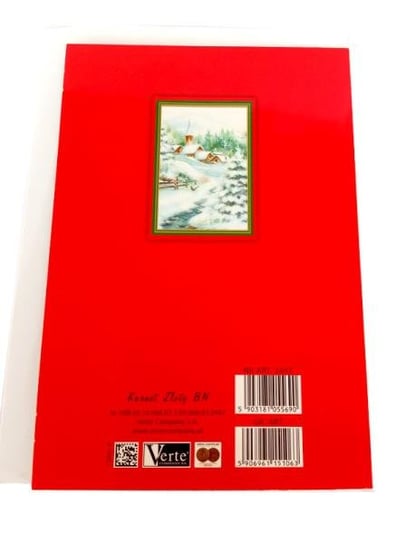 PROMO Karnet złoty Boże Narodzenie (zimowy pejzaż) p5 Verte cena za 1szt Inny producent