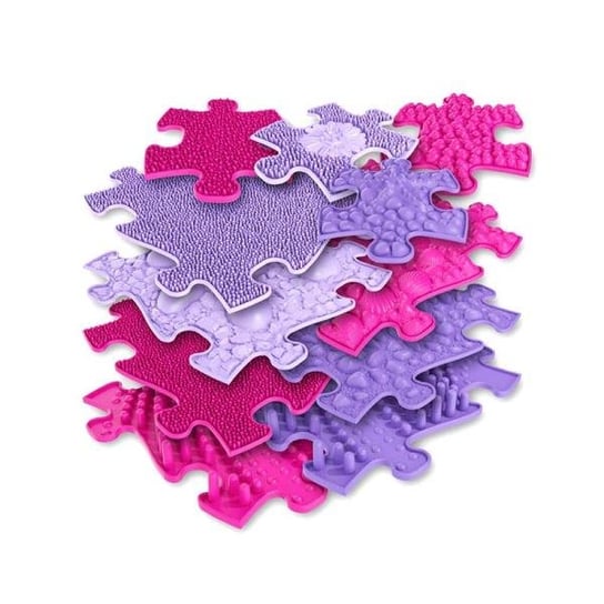 PROMO Mata podłogowa sensoryczna Basic set pink/violet 11 elementów MFK-063 Inny producent