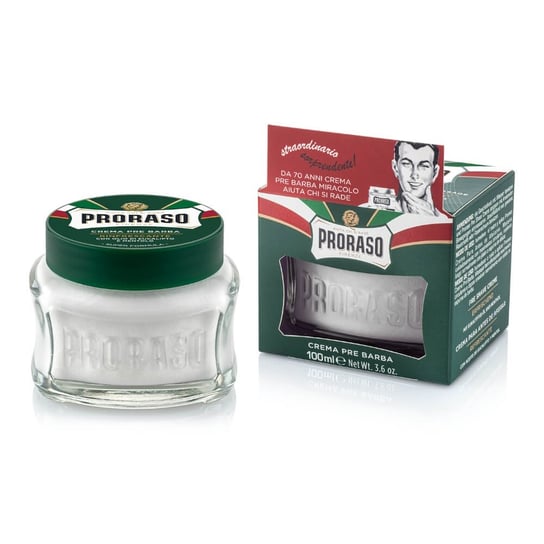 Proraso, Green, odświeżający krem przed goleniem, 100 ml Proraso