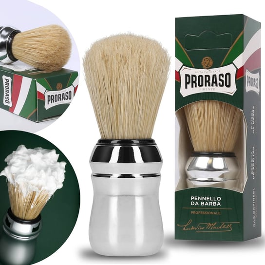 Proraso- Pędzel do golenia z naturalnym włosiem dzika Proraso