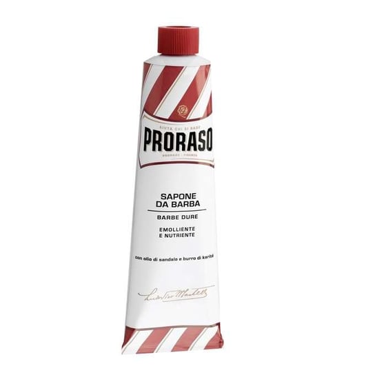 Proraso, Red, mydło do golenia twardego zarostu w wygodnej tubce, 150 ml Proraso