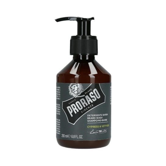 Proraso, Single Blade Cypress & Vetyver, szampon do brody, 200 ml Proraso