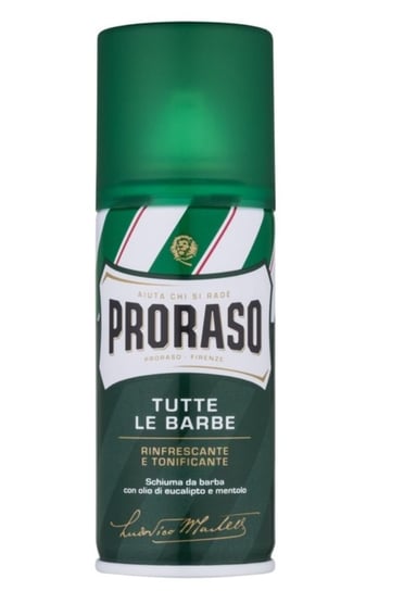 Proraso, Tutte Le Barbe, odświeżająca pianka do golenia dla mężczyzn z aloesem i witaminą E, 100 ml Proraso