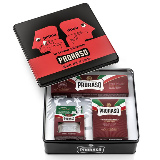 Proraso Vintage Selection Primadopo, Odżywiający zestaw do golenia dla mężczyzn Proraso