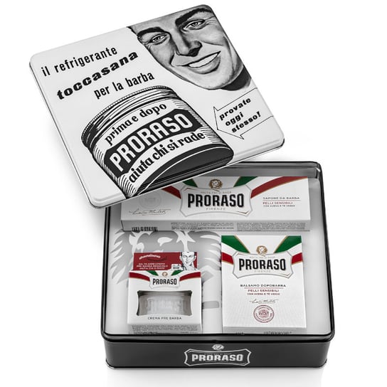 Proraso Vintage Selection Toccasana, Zestaw do golenia dla mężczyzn do skóry wrażliwej Proraso