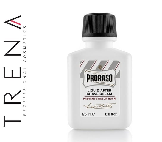 Proraso, White, kremowy balsam po goleniu bez alkoholu polecany do skóry wrażliwej, 25 ml Proraso