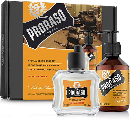 Proraso, Wood and Spice, Zestaw kosmetyków do pielęgnacji brody, 2 szt. Proraso