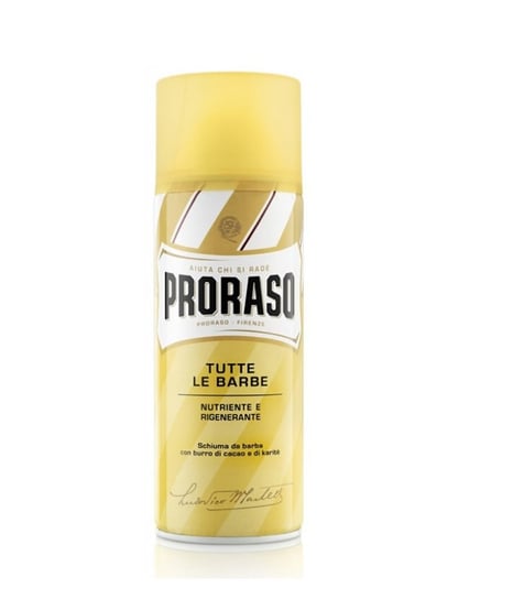 Proraso, Yellow, odżywczo–regenerująca pianka do golenia, 50 ml Proraso