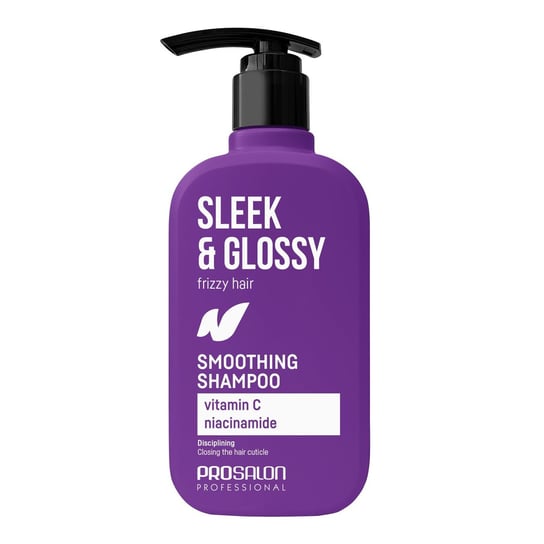 PROSALON Sleek & Glossy Wygładzający szampon do włosów 375 ml PROSALON
