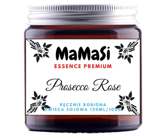 Prosecco Rose Essece Świeczka Sojowa Zapachowa Mamasi Candle